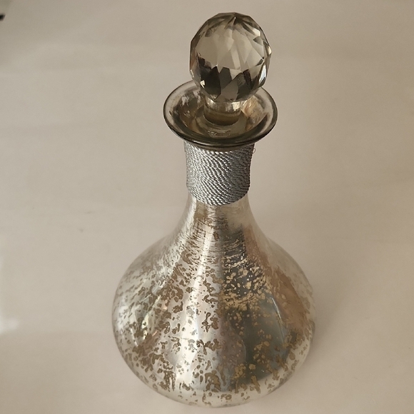 Elegant Silver and Gold Decorative Bottle - Picture 1 of 4